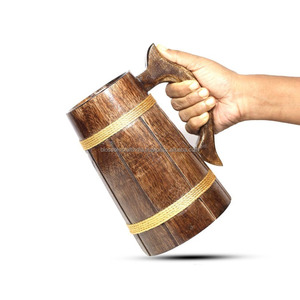 Taza de Café de Madera de Lujo, Calidad de Exportación Premium de la India, Acabado Pulido, Artesanía, Uso Decorativo - Product Image 3