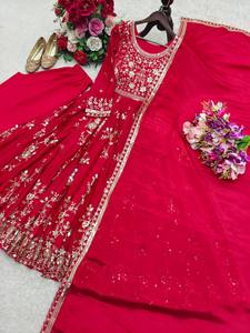 Lanzamiento de un nuevo diseño de moda Bollywood: Gwon&Pent&dupatta, listo para usar. - Product Image 6