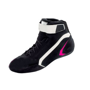 Chaussures de course légères et respirantes de qualité supérieure pour karting, sport automobile, haute adhérence, antidérapantes, dessus en cuir microfibre, absorption des chocs - Product Image 5