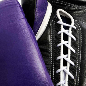 Gants de boxe personnalisés avec logo, en cuir véritable, à lacets, fabrication professionnelle, création de gants de boxe sur mesure pour hommes - Product Image 5