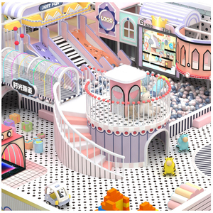 Aire de jeux intérieure pour enfants, jeux de <span class=keywords><strong>jeu</strong></span> doux avec toboggan LED et écran de <span class=keywords><strong>jeu</strong></span> interactif pour centre commercial et investisseurs - Product Image 1