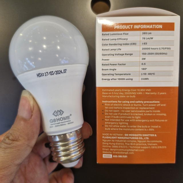 LED Globe Bulbs 9W SKD A60 6500K 220V Aluminum Body PP Cover B22/E27 Base 770Lm Energy Saving Light CRI83 20,000 Hours
