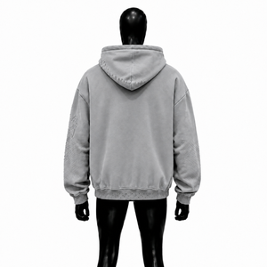 Sudadera con Capucha Gris Extra Grande Personalizada con Gráfico de Árbol del Bosque Negro, Sudadera Vintage Desgastada Estilo Urbano para Hombre y Mujer en Oferta - Product Image 2