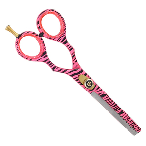 Ciseaux à effiler les cheveux durables de 5 pouces pour barbiers et salons, lame à effiler en acier inoxydable tranchante, ciseaux à effiler de précision avec poignée ergonomique - Product Image 6