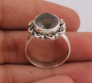 Wholesale Shree Jaipur <b>Silver</b> 925 Sterling <b>Silver</b> <b>Amethyst</b> Bezel Setting Classic Women's Gemstone <b>Ring</b> Handmade From Rajasthan - Product Image 2
