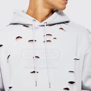 เสื้อฮู้ดดี้สไตล์พ็อกเก็ต ผ้าคอตตอนผสม ดีไซน์เท่ห์ ทรงสวย ขายดี สินค้ามาใหม่ ใส่สบาย เสื้อฮู้ดดี้สไตล์ดิสเทรส - Product Image 5