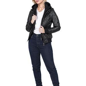 New Arrival Casual Wear <b>Women</b> Leather <b>Jacket</b> Soft Leather Comfortable Design Factory Direct OEM service <b>Women</b> Leather <b>Jacket</b> - Product Image 6