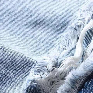 กางเกงยีนส์ขาสั้นผู้ชายสไตล์สตรีทสุดเทรนด์ซัมเมอร์ 2025 ระบายอากาศได้ดี ฟอกสีสไตล์วินเทจ ประดับคริสตัลทั่วตัว ลุคสบายๆ - Product Image 6