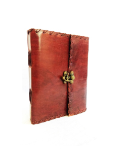 Diario de Cuero Vintage Hecho a Mano con Cierre Antiguo, Recargable, Cuaderno de Papel Reciclado, Libro de Viaje, Cuaderno de Bocetos, Libro de Regalo - Product Image 1