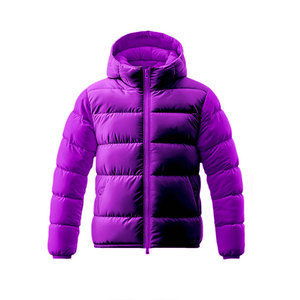 Chaquetas Acolchadas Personalizadas de Alta Calidad, Chaqueta Acolchada de Doble Cara para Invierno, Chaqueta con Capucha Desmontable Brillante para Hombre - Product Image 2