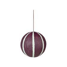 Adorno Navideño de Papel Maché con Forma de Balón de Baloncesto con Purpurina Naranja, Decoración Clásica para Colgar en el Árbol - Product Image 2
