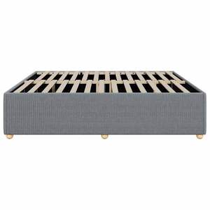 Base de Cama Gris Claro con Tela Elegante y Atractiva - Product Image 5