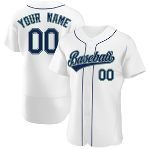 Maillot de baseball personnalisé à manches courtes, motif imprimé, grande taille, respirant, en polyester, brodé, boutonné, style vintage, blanc, uniforme de softball - Product Image 6