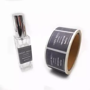 Rollo de Etiquetas Autoadhesivas Transparentes a Prueba de Agua Personalizadas con Estampado Dorado y Grabado para Bebidas y Paraguas - Product Image 2