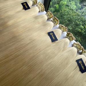 RUSA Extensions de cheveux humains vierges en vrac, blondes, vietnamiennes, Super Double Drawn, double trame machine, pointes pleines, I-Tip, 100g, 10-34 - Product Image 6