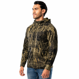 เสื้อแจ็คเก็ตมีฮู้ดลายพรางสำหรับผู้ชายแบบซิปเต็มตัว |   เสื้อฮู้ดลายพรางน้ำหนักเบาสำหรับกิจกรรมกลางแจ้งพร้อมโลโก้แบบกำหนดเอง - Product Image 3