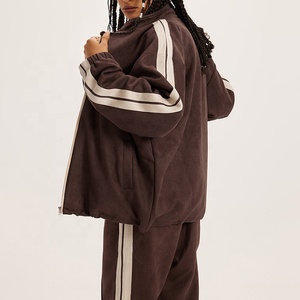 Spring New Fashion Two Piece Set for <b>Woman</b> Color Block Long Sleeve Zipper <b>Jacket</b> and Skinny Leggings Tracksuit - Product Image 3