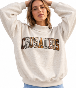Sudadera con Cuello Alto Personalizada al por Mayor para Mujer, Sudadera Universitaria con Apliques Bordados, Ropa de Invierno de Algodón y Felpa - Product Image 4