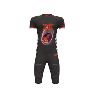 Ensemble d'uniformes de football américain personnalisés, maillot de compression et pantalon, vêtements d'entraînement et de match pour équipe, vêtements de sport - Product Image 1