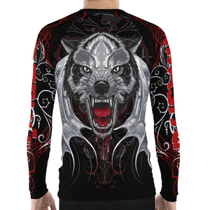 Camiseta de Compresión de Manga Larga para Hombre, para MMA, con Estampado de Lobo por Sublimación, Ajustada, que Absorbe la Humedad, Ropa Deportiva - Product Image 2
