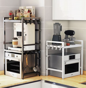 Vietnam 2 Tier Expandable <b>Microwave</b> Oven Shelf Rack Kitchen Countertop <b>Storage</b> Organizer Shelf - Product Image 1