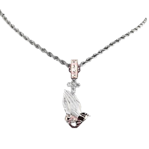 Collier personnalisé Hip Hop avec lettre Faith, bijoux fins, pendentifs et breloques, bijoux de mode pour hommes - Product Image 1