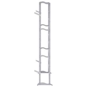 Ensemble de 2 étagères à chaussures compactes en plastique blanc avec supports métalliques pour petits espaces - Product Image 6