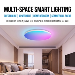 Lámpara de Techo LED Inteligente WiFi IoT RGBCW con App Tuya, 24W 36W CRI 80, CCT Regulable, Empotrada y de Superficie, Iluminación Interior - Product Image 2