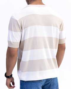 Camiseta de Punto Ligera para Hombre, Camiseta Informal Cómoda, Camiseta de Tela Texturizada Transpirable, Fabricante Mayorista OEM - Product Image 6