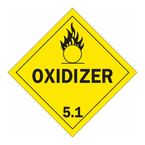 ป้ายเตือนความปลอดภัย Brady Oxidizer 51 สำหรับห้องปฏิบัติการและพื้นที่เก็บสารเคมี ผลิตจากแผ่นพีวีซี ประเทศเกาหลี - Product Image 3
