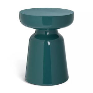Iron Modern Floral <b>Round</b> Side <b>Table</b> Green & <b>White</b> Eco-Friendly Home Furniture for Living Room <b>Dining</b> Entry Villa Apartment - Product Image 2