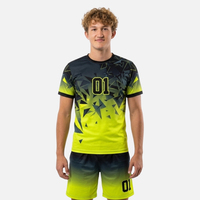 Jersey Handball Ramah Lingkungan dari Poliester Daur Ulang Kain Berkelanjutan Seragam Handball Bernapas Pakaian Olahraga Handball Kustom