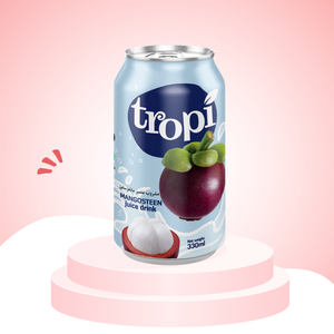 Jus de fruits tropicaux Tropi 330 ml en canette aluminium, saveurs Tamarin, Mangoustan, Fraise, Canne à sucre, Fournisseur OEM et Marque Privée - Product Image 2