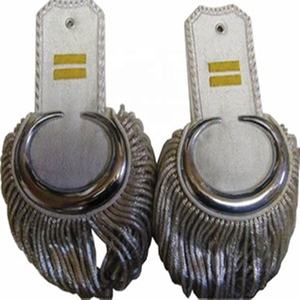 2025 Custom Soft Slip-On Professional Ceremonial Epaulettes Low MOQ Sale Shoulder Boards for <b>Guard</b> <b>Uniforms</b> with Fringes - Product Image 1