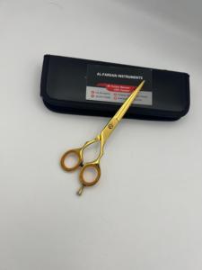Ciseaux de coiffure professionnels en acier inoxydable japonais J2 de 6 pouces, couleur or plasma, pour salon de coiffure - Product Image 5