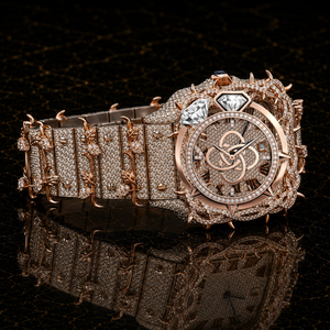 Reloj de Pulsera de Lujo con Diamantes Moissanite para Hombre, con Incrustaciones Completas de Piedras - Product Image 2