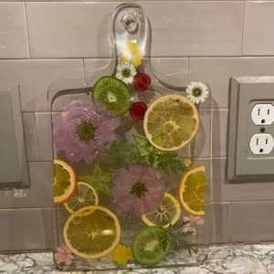 Handmade Olive Wood Resin River Cutting Board Set Red Blue <b>Black</b> Epoxy Inlay Charcuterie Board Rectangle <b>Serving</b> <b>Tray</b> Juice Groo - Product Image 5