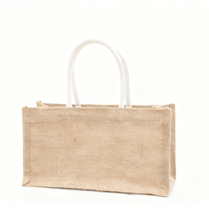 Sac messager en toile de jute multi-poches pour l'école, le bureau et l'usage quotidien - Product Image 4