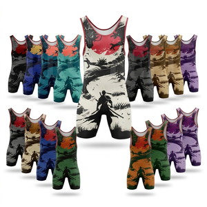 Traje de Compresión Personalizado con Diseño Sublimado para MMA, BJJ, Lucha Libre, Uniforme Deportivo de Entrenamiento, Trajes de Lucha para Atletas de Gimnasio - Product Image 1