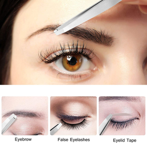 Juego de Pinzas de Belleza Profesionales para Dar Forma a las Cejas, Depilación Facial y Cuidado Personal, Juego de Pinzas de Acero Inoxidable para Cejas - Product Image 4