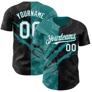 Maillot de baseball personnalisé, entièrement boutonné, léger, respirant, antibactérien, col en V, manches courtes, 100% coton biologique, unisexe, toutes tailles - Product Image 3