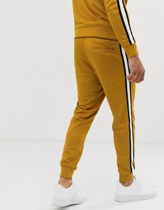 Conjunto Deportivo para Hombre Color Mostaza, Sudadera con Cremallera de Manga Larga, Bolsillos Laterales, Ropa Deportiva Informal, Transpirable, con Capucha, Corte Regular - Product Image 3