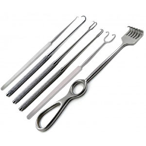Aiguille de suture vulvaire Buhner 30 cm en acier inoxydable, manuelle, réutilisable, haute qualité, pour usage vétérinaire (bovins), ALIVANTA - Product Image 5