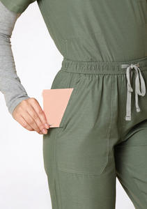 Uniformes Médicos Elásticos Personalizados al por Mayor con Logotipo, Traje de Enfermería Unisex, Ropa de Trabajo de Verano de Poliéster y Spandex, Servicio OEM - Product Image 5