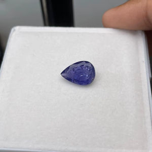 Tanzanita natural de 4.50 quilates, corte pera, calidad AAA con brillo AAA y un bonito color, perfecta para cualquier creación de joyería a un precio económico. - Product Image 5