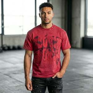 T-shirt bleu pour homme de qualité professionnelle pour l'exportation, avec logo 3D en relief et traitement délavé à l'acide, conçu pour le streetwear international - Product Image 4