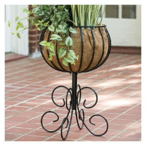 Macetero de Diseño Premium para Interiores y Exteriores con Soporte Metálico con Recubrimiento Negro para Decoración del Hogar y Jardín a Precio de Mayoreo - Product Image 2