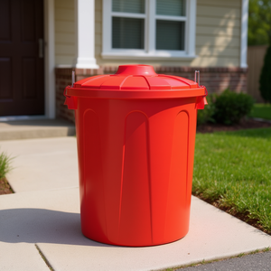 Bidone per Rifiuti Rosso da 51L - Product Image 1