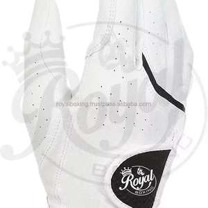 Gants de golf Grace White en cuir véritable respirant unisexe personnalisables pour droitier, ensemble pour homme, couleurs personnalisées pour le sport, antidérapants - Product Image 3