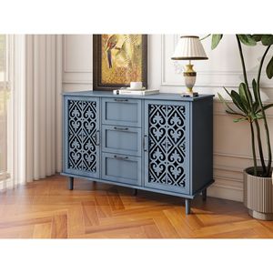 Mobile Americano a 2 Ante e 3 Cassetti per Camera da Letto, Soggiorno e Studio - Product Image 4